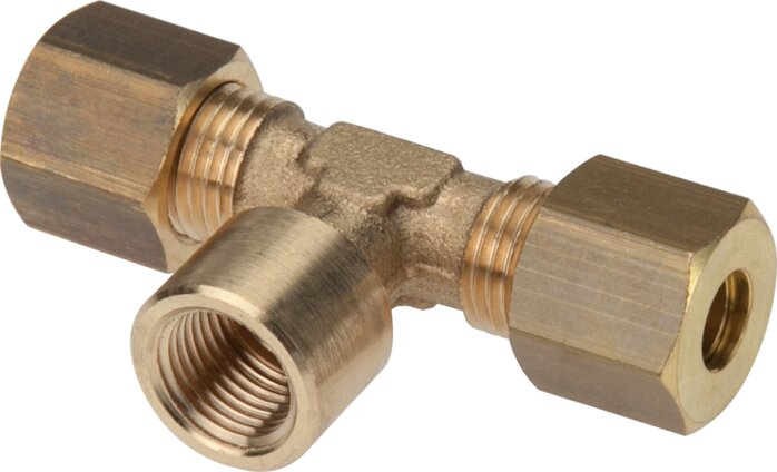 Zgleden uprizoritev: T-screw connection with cylindrical female thread, brass