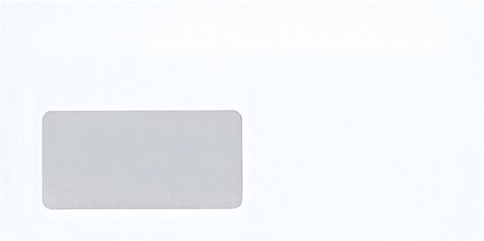 Exemplarische Darstellung: Briefumschlag DIN LANG mit Fenster