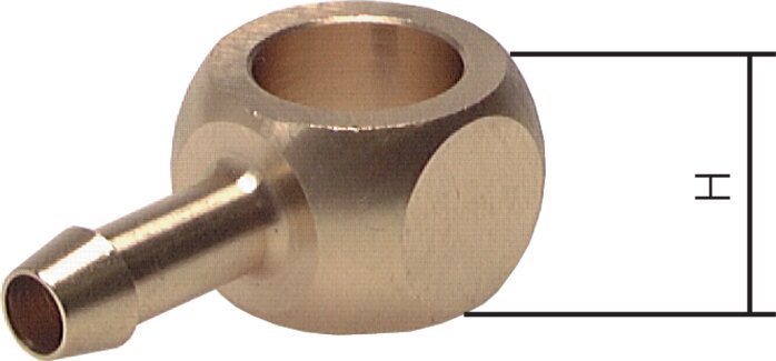 Exemplary representation: Ring piece with grommet, brass