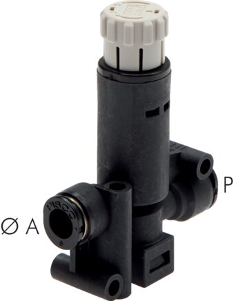 Illustrazione esemplare: Valvola regolatrice di pressione IQS flessibile/flessibile senza manometro