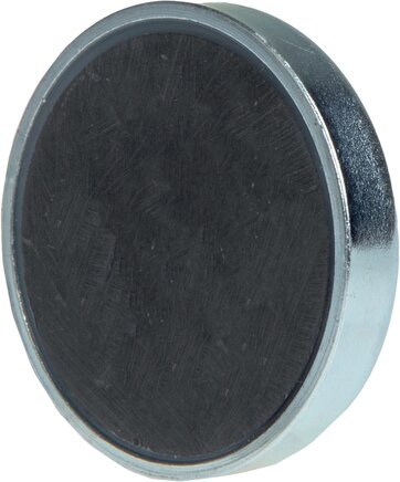 Representación de ejemplo: Imán reforzado de ferrita dura con rosca interior (casquillo)