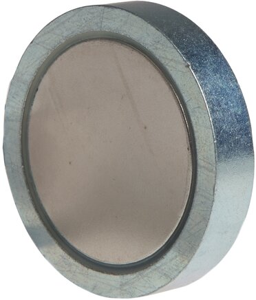 Representación de ejemplo: Imán reforzado de ferrita dura con rosca interior (casquillo)