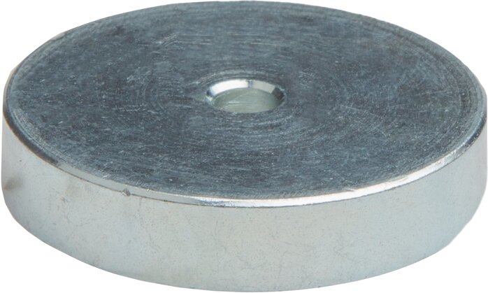 Exemplarische Darstellung: Neodym-Topfmagnet mit Kegelsenkung
