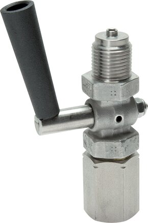 Exemplary representation: Pressure gauge shut-off valve clamping sleeve - journal (1.4571)