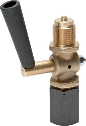 Exemplary representation: Pressure gauge shut-off valve clamping sleeve - journal (brass)