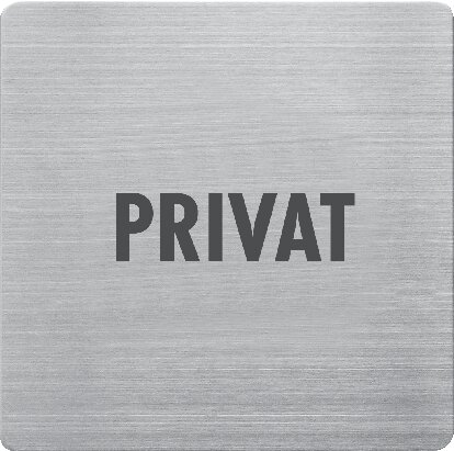 Exemplary representation: “Private" sign