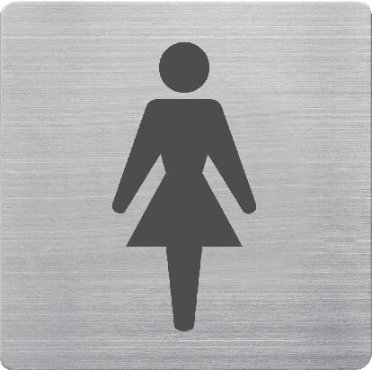 Illustrazione esemplare: Targa “WC donne”
