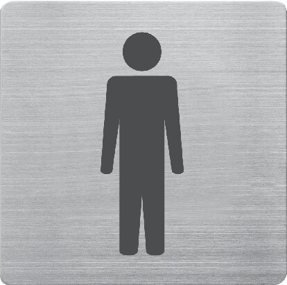 Illustrazione esemplare: Targa “WC uomini”