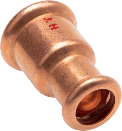 Exemplary representation: Reducing sleeve with internal press end copper / copper alloy