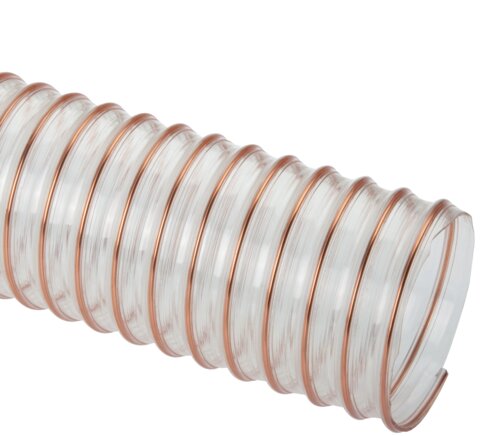 Exemplary representation: Polyurethane spiral extraction hose (heavy design)