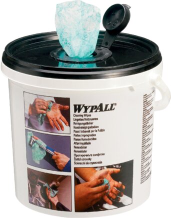 Príklady vyobrazení: Cisticí uterky WYPALL (kbelík s dávkovacem)