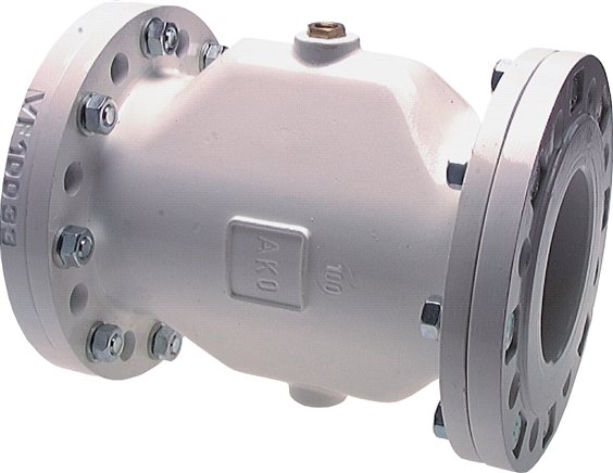 Exemplary representation: Pneumatic pinch valve with flange - normally open at rest