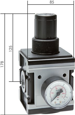 Illustrazione esemplare: Regolatore di pressione - serie Multifix 4
