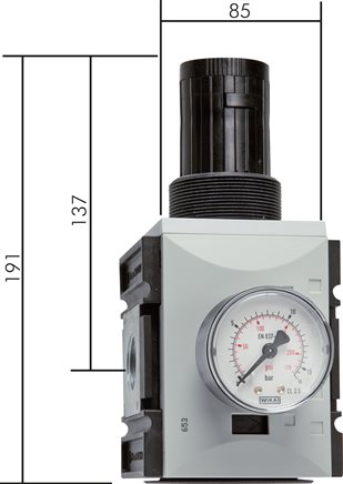 Illustrazione esemplare: Regolatore di pressione - serie Futura 4