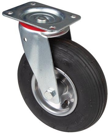 Illustrazione esemplare: Ruota con supporto pneumatico (ruota orientabile)