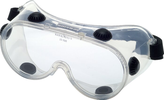 Principskitse: Fuldt synsbriller med indirekte ventilation