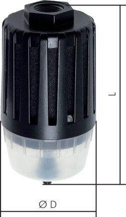 Voorbeeldig Afbeelding: Fijne filter-geluiddemper
