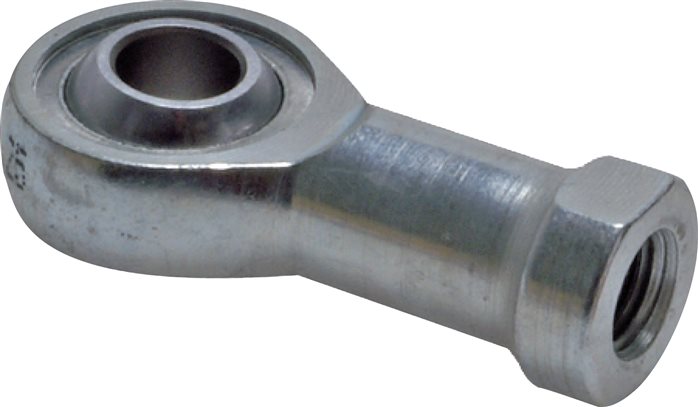 Exemplary representation: Swivel head for round cylinder ISO 6432, galvanised steel