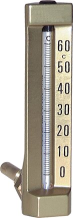 Exemplarische Darstellung: Maschinen-Glasthermometer, waagerechte Ausführung