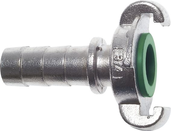 Voorbeeldig Afbeelding: Compressorkoppeling met slangbuisje & borgband, 1.4401 FKM-dichting
