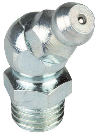 Exemplary representation: 45° conical grease nipple to DIN 71412 B (galvanised steel)