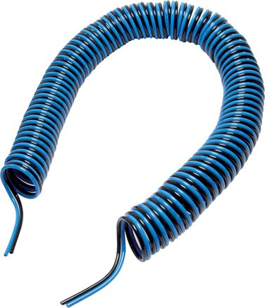 Exemplary representation: Polyurethane duo-spiral hose (2-fold)