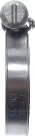 Exemplaire exposé: Collier de serrage (NORMA 1.4301, W4)