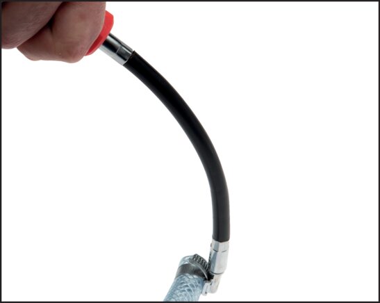 Exemple d'application: Arbre flexible lors du montage des colliers de serrage