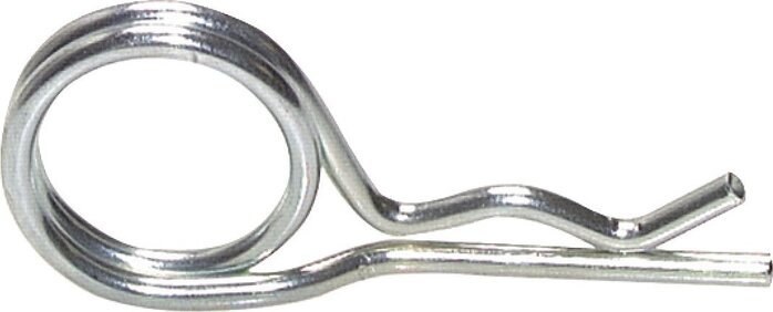 Illustrazione esemplare: Clip di sicurezza per raccordo per sabbiatura con ghisa malleabile