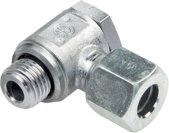 Representación de ejemplo: Racor giratorio, rosca G, acero cincado