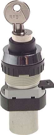 Príklady vyobrazení: 3/2-dráhový klícový spínací ventil