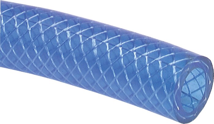 Exemplaire exposé: Tuyau tissé en PVC (bleu transparent)