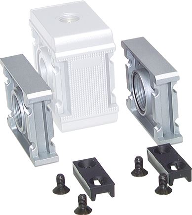 Exemplary representation: Connection plate for ball valve & manifold - Multifix series 5