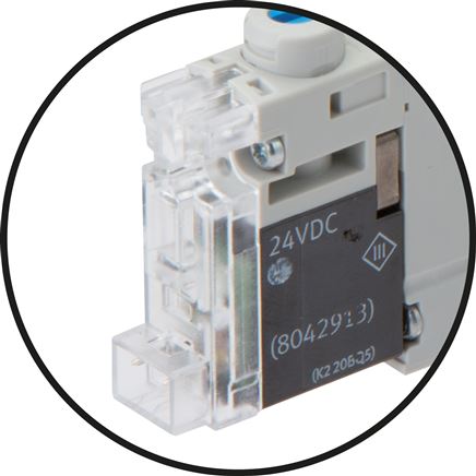 detailed view: Connection with rectangular plug H