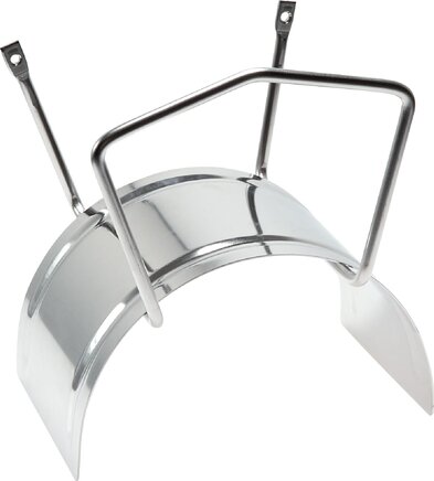 Representación de ejemplo: Soporte de pared para manguera, acero inoxidable