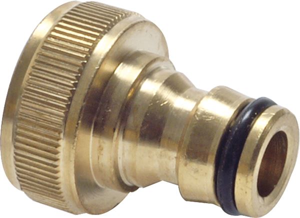 Exemplary representation: Coupling plug with female thread (tap connectors), brass