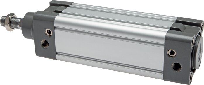 Principskitse: Pneumatikcylinder, dobbeltvirkende, Ø 32-100 mm