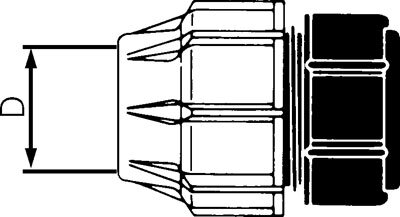 Illustrazione esemplare: Tappo terminale per tubo PEX