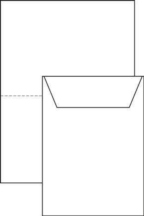 Anvendelseseksempel: DIN A4 enkelt foldet/DIN C5