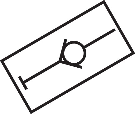 Schematický symbol: uzavírací