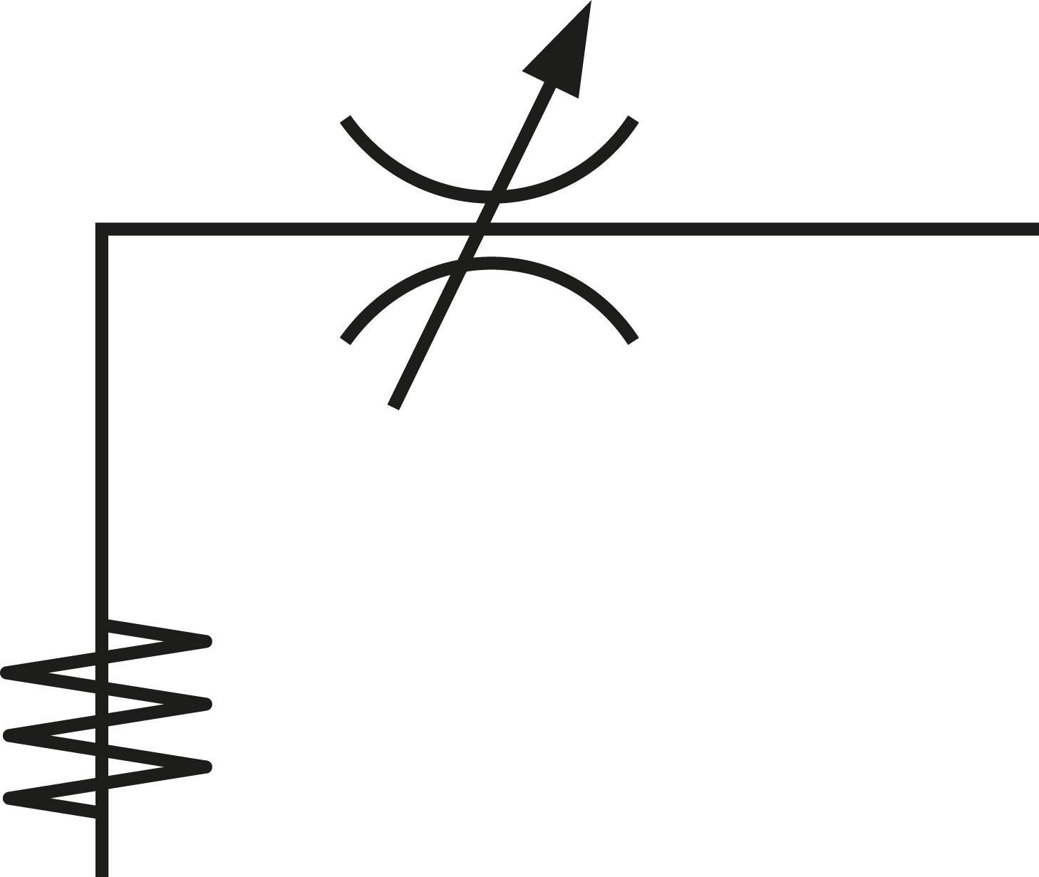 Schematic symbol: Intake / exhaust air flow control