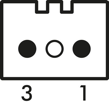 Schematic symbol: Rectangular plug H