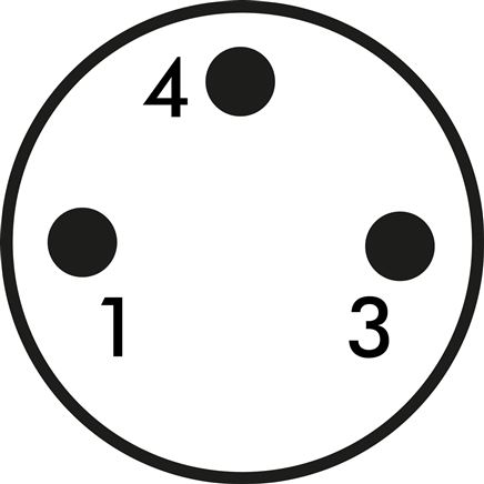 Simbolo di comando: Spina M 8 (3 poli)