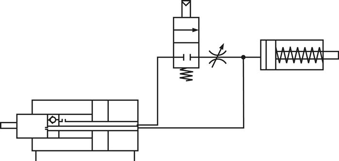 Schematický symbol: STOP-ventil