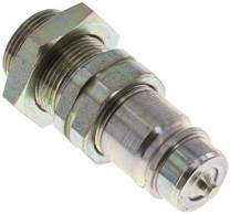 Bulkhead coupling ISO7241-1A, Plug Size.3, 18 L (M26x1.5)