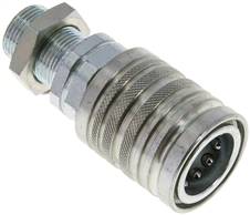 Bulkhead coupling ISO7241-1A, Sleeve Size.3, 14 S (M22x1.5)