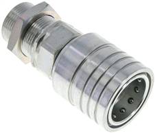 Bulkhead coupling ISO7241-1A, Sleeve Size.6, 25 S (M36x2)