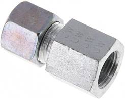 Screw-on cutting ring fitt. G 3/8"-10 S (M18x1.5), Zinc plated steel