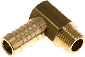 Elbow threaded nozzle M 14x1,5 (conical)-13 (1/2")mm, Brass