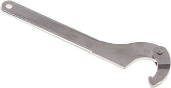 Hook spanner, with hinge, for slotted nut 38 - 54mm